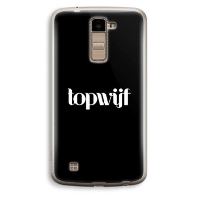 Topwijf Zwart: LG K10 (2016) Transparant Hoesje