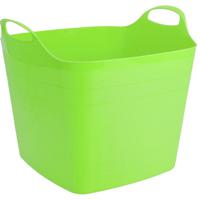 Flexibele kuip - 40L - kunststof - 42 x 42 cm - groen - emmer - wasmand