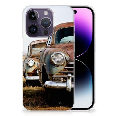 Apple iPhone 14 Pro | Siliconen hoesje | met foto Vintage Auto