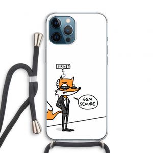 GSM secure: iPhone 12 Pro Transparant Hoesje met koord