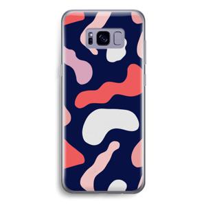 Memphis Shapes Pink: Samsung Galaxy S8 Transparant Hoesje