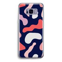 Memphis Shapes Pink: Samsung Galaxy S8 Transparant Hoesje