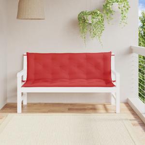 Tuinbankkussens 2 st 150x50x7 cm oxford stof rood