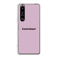 kwetsbaar: Sony Xperia 1 III Transparant Hoesje