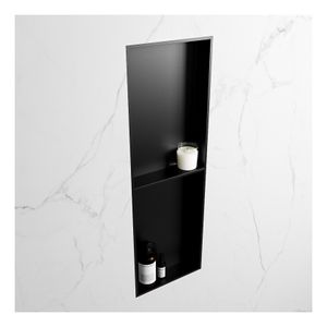 Wandnis Solid Surface Easy | In- en opbouw | 30x150x8 cm | 2 vakken | Urban