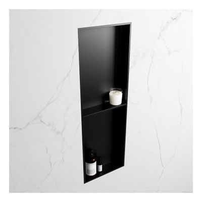 Wandnis Solid Surface Easy | In- en opbouw | 30x150x8 cm | 2 vakken | Urban