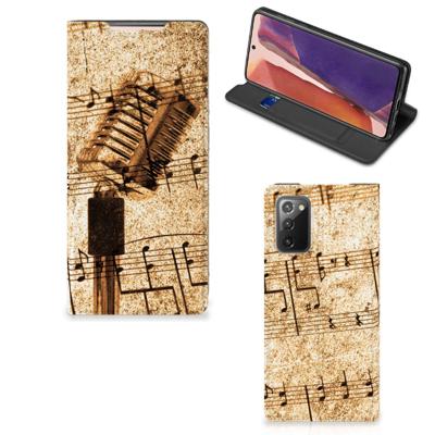 Samsung Galaxy Note20 Stand Case Bladmuziek Samsung Galaxy Note20 Stand Case Bladmuziek