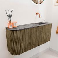 Toiletmeubel Mondiaz Joya Dlux | 91.6 cm | Meubelkleur Dusk | Faye wastafel Sombra Wasbak Rechts | Zonder kraangat(en)