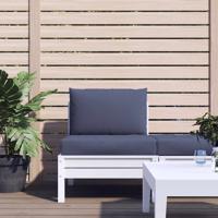 VidaXL Palletkussens 2 st stof marineblauw