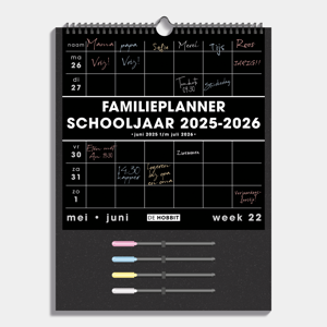 Familieplanner Schooljaar 2025 - 2026 A3
