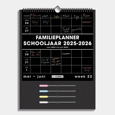 Familieplanner Schooljaar 2025 - 2026 A3