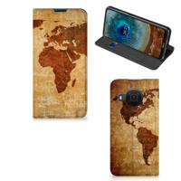 Nokia X20 | X10 | Book Cover | Wereldkaart