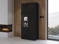 Vitrinekast CROSSAIR 3 deuren zwart