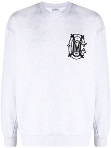 Marcelo Burlon County of Milan sweat à logo brodé - Gris