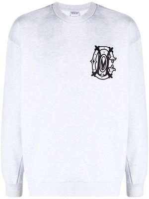 Marcelo Burlon County of Milan sweat à logo brodé - Gris