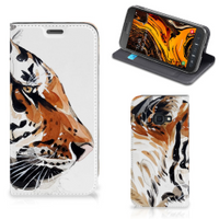 Bookcase Samsung Galaxy Xcover 4s Watercolor Tiger - thumbnail