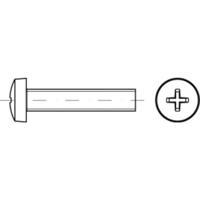 TOOLCRAFT TO-5431182 Lenscilinderschroeven M5 6 mm Kruiskop Pozidriv Staal Galvanisch verzinkt 2000 stuk(s) - thumbnail