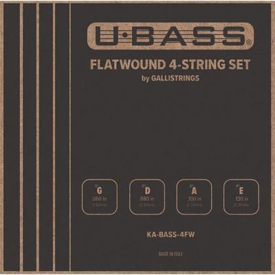 Galli KA-BASS-4FW Flatwound Bas Ukulele Snaren 20.5" Schaallengte (60-130)