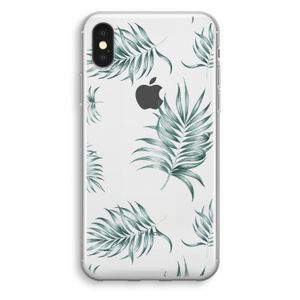 Simple leaves: iPhone X Transparant Hoesje