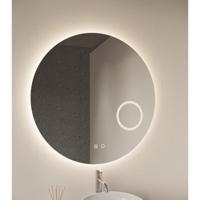 Badkamerspiegel Sol | 120 cm | Rond | Indirecte LED verlichting | Touch button | Met spiegelverwarming - thumbnail