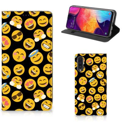 Samsung Galaxy A50 | Hoesje met Magneet | Emoji