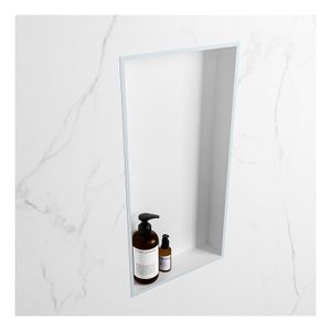 Wandnis Solid Surface Easy | In- en opbouw | 30x60x8 cm | 1 vak | Clay/Talc
