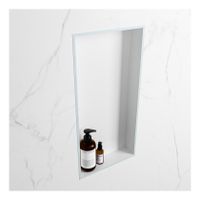 Wandnis Solid Surface Easy | In- en opbouw | 30x60x8 cm | 1 vak | Clay/Talc