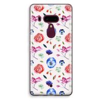 Bloemetjes: HTC U12+ Transparant Hoesje