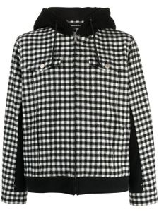 Undercover veste à carreaux imprimés - Noir