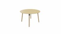 Tafel 9311 rond - 80 cm. - Zwart - Beuken - Beuken naturel - thumbnail