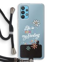 Tough Life: Samsung Galaxy A32 4G Transparant Hoesje met koord