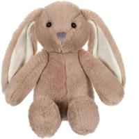 Trendy konijnenknuffel - GIPSY TOYS - Bruin, 28 cm
