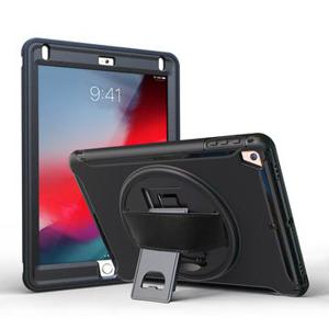 iPad 9.7 2017/2018 Heavy Duty 360 Case met Draagriem - Zwart