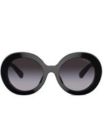 Miu Miu Eyewear lunettes de soleil à monture ronde oversize - Noir