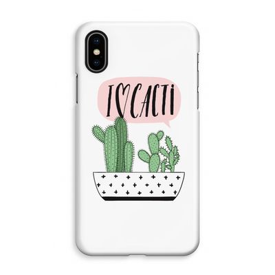 I love cacti: iPhone XS Max Volledig Geprint Hoesje
