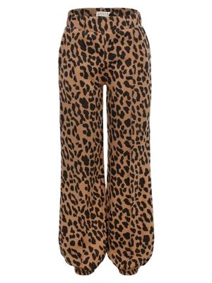 LOOXS Little winter broek meisjes - bruin - luipaard