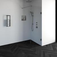 BRAUER Void inloopdouche helder glas 70x200 incl. glascoating PVD RVS-kleurig geborsteld GS-VOI1H70200NG