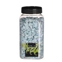 Marbles lichtblauw fles 1 kilogram - Mica decorations