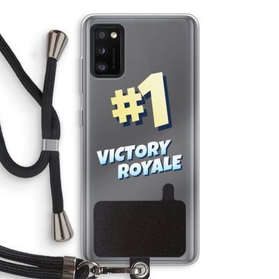 Victory Royale: Samsung Galaxy A41 Transparant Hoesje met koord
