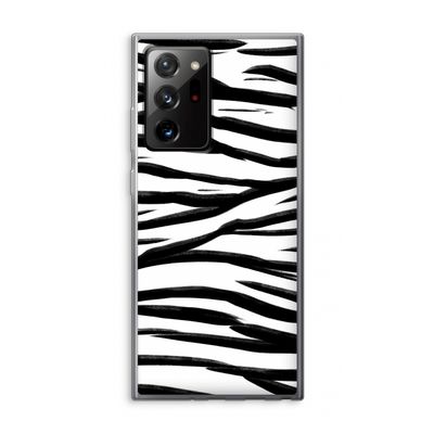 Zebra pattern: Samsung Galaxy Note 20 Ultra / Note 20 Ultra 5G Transparant Hoesje