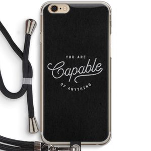 Capable: iPhone 6 / 6S Transparant Hoesje met koord