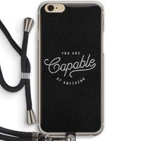 Capable: iPhone 6 / 6S Transparant Hoesje met koord