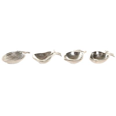 Valet Tray Home ESPRIT Zilverkleurig Aluminium Shabby Chic 16 x 10 x 4 cm
