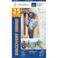 Topografische kaart - Wandelkaart 25 Discovery Sligo, Leitrim, Roscommon | Ordnance Survey Ireland Topografische kaart - Wandelkaart 25 Discovery Sligo, Leitrim, Roscommon | Ordnance Survey Ireland