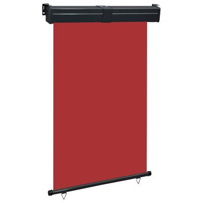 Balkonscherm 125x250 cm rood