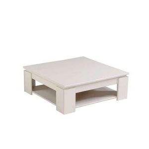 Salontafel Troy - hoogglans wit - 89x31x89 cm - Leen Bakker