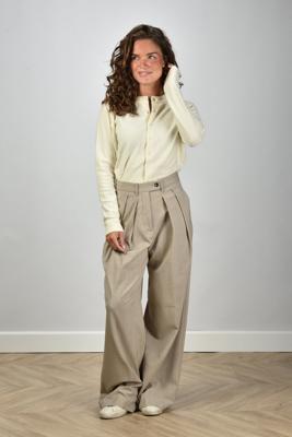 Nine In The Morning broek Sandra 9FW25-SN70 beige