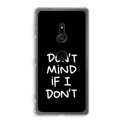 Don't Mind: Sony Xperia XZ2 Transparant Hoesje