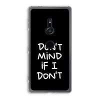 Don't Mind: Sony Xperia XZ2 Transparant Hoesje