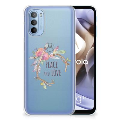 Motorola Moto G31 | G41 Telefoonhoesje met Naam Boho Text Motorola Moto G31 | G41 Telefoonhoesje met Naam Boho Text